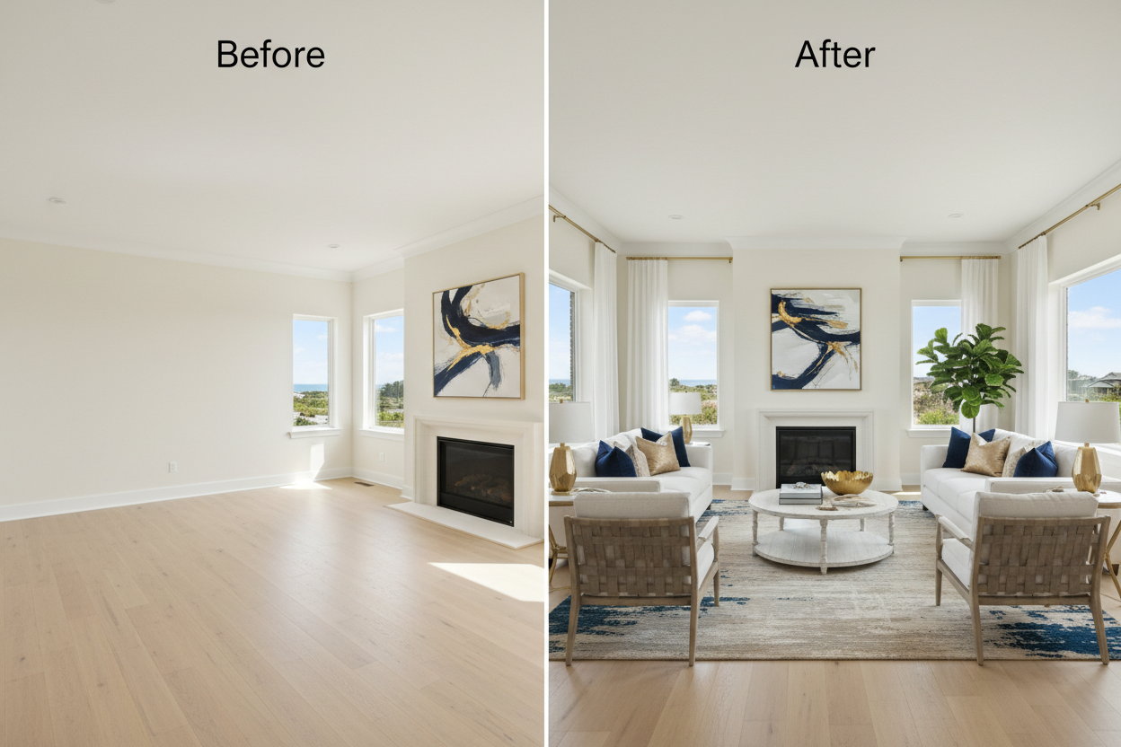Before & After - Living Room