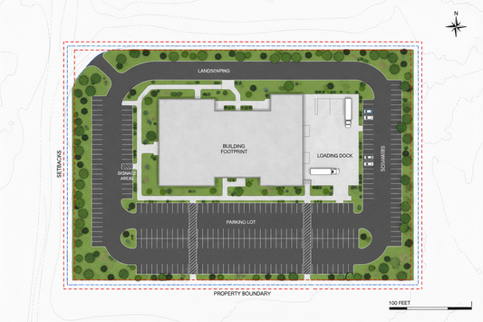 Commercial LiDAR Site Plan