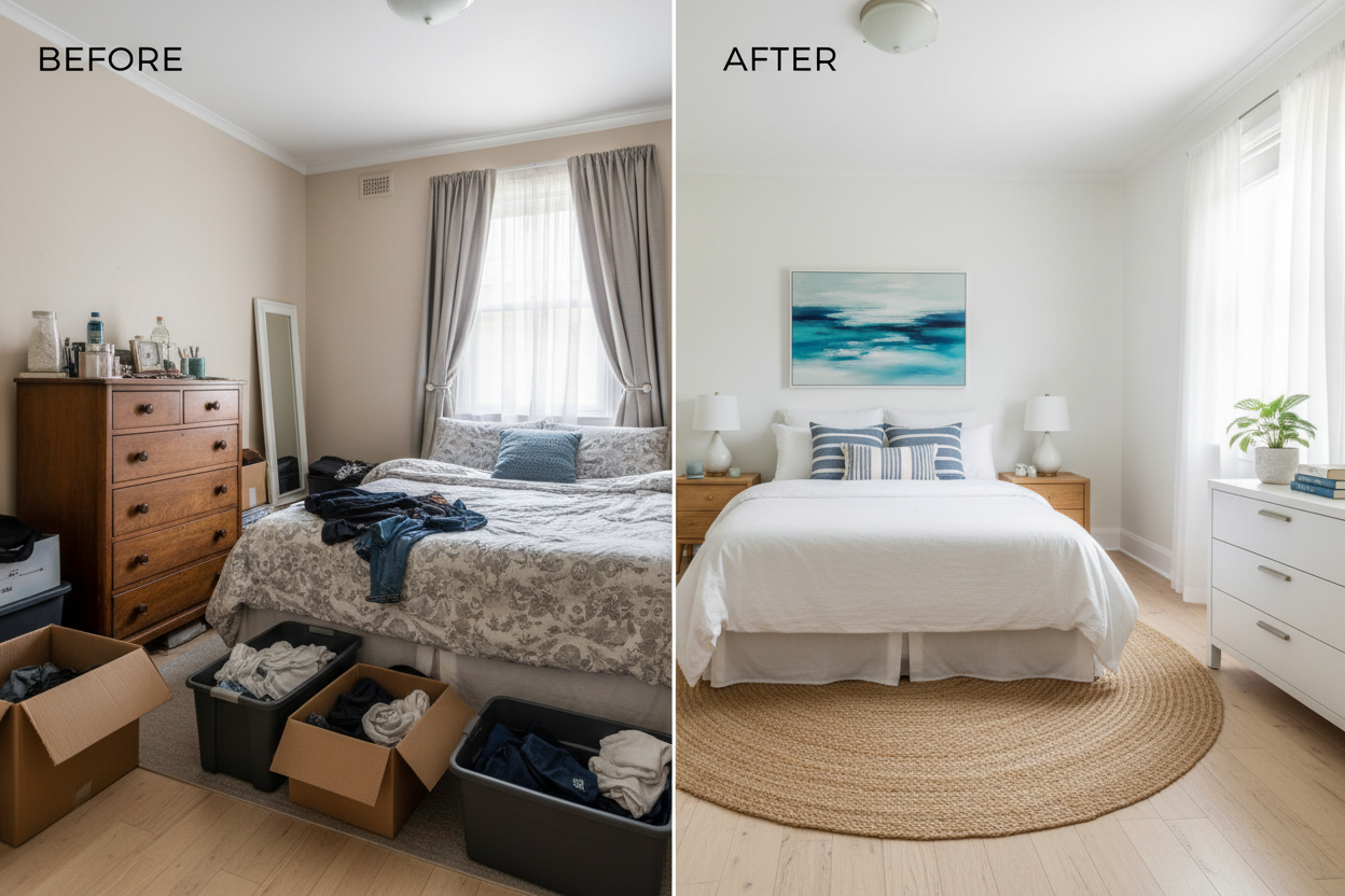 Before & After - Bedroom