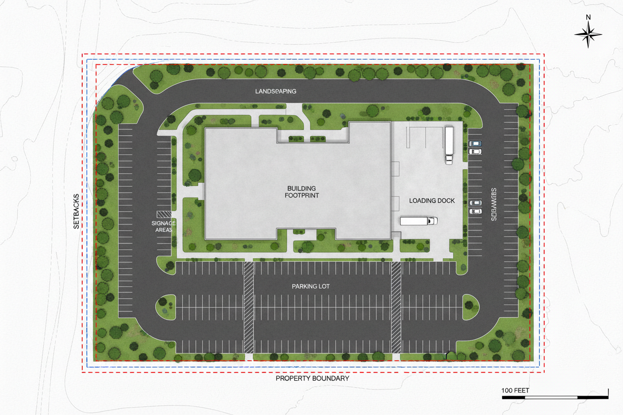 Commercial LiDAR Site Plan